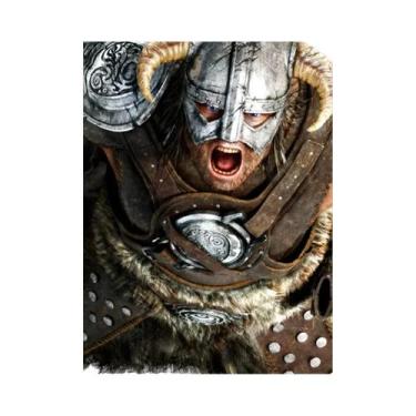 Imagem de Retro Skyrim Elder Scrolls V Canvas Poster Videogame Arte De Parede Sa