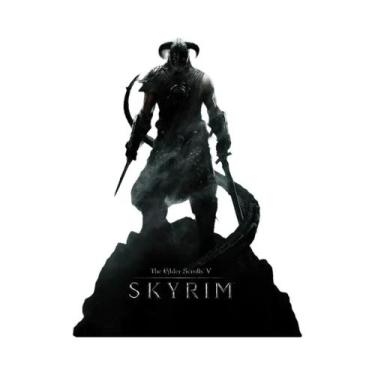 Imagem de Retro Skyrim Elder Scrolls V Canvas Poster Videogame Arte De Parede Sa