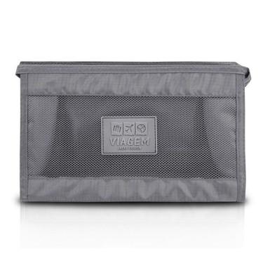 Imagem de Necessaire Com Tela Jacki Design Cinza