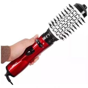 Imagem de Escova Rotativa Mágica Seca Modela Alisa Cabelo Mxna 110V