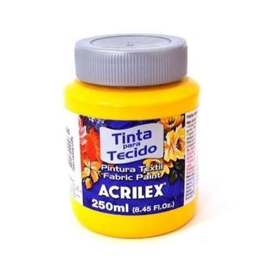 Imagem de Tinta Para Tecido Fosca 250 Ml - Acrilex - Amarelo Ouro