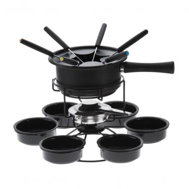 Imagem de Aparelho De Fondue Antiaderente Base Giratória Carroussel 16 Peças Para Fondue De Chocolate Queijo