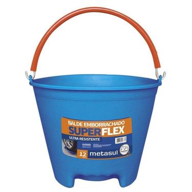 Imagem de Balde Emborrachado Superflex Com Capacidade De 12 Litros - Metasul