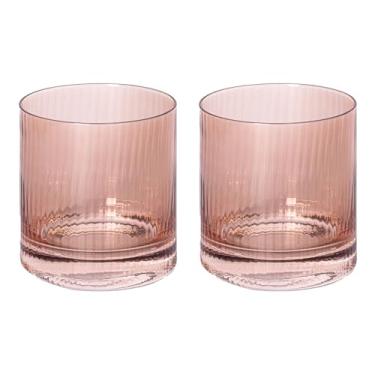 Imagem de Mary Square Copo Classy de 255 g durável com nervuras de vidro para vinho, coquetel, bebida, acessório para carrinho de bar, utensílios de bebida para uso diário e festa, decoração de casa de cozinha,