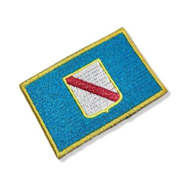 Imagem de BE0428-001 Bandeira Campânia Patch Bordado 7,5x5,0cm - BR44