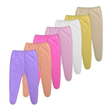 Imagem de kit 10 Calças Mijão Bebê Pezinho Fechado Algodão Confortável - Up, Men