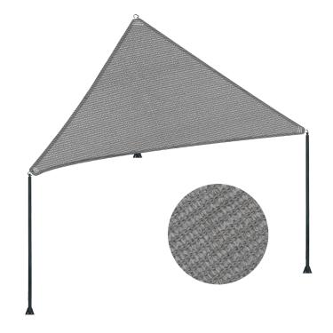 Imagem de ENOCHZANG Guarda-Sol Cinza Com Borda Reta De 5' X 6' E 7,8', Toldo Triangular, Cobertura Pérgola Para Áreas Externas, Tecido Bloqueador Raios Uv - Personalizado