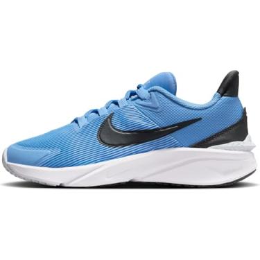Imagem de Nike Tênis masculino com cadarço Star Runner 4 NN GS, Azul marinho, preto, antracite, branco-gumdar, One Size
