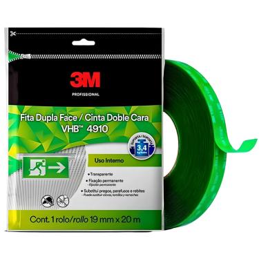 Imagem de Fita Dupla Face Profissional VHB 4910 19 mm x 20 m 3M