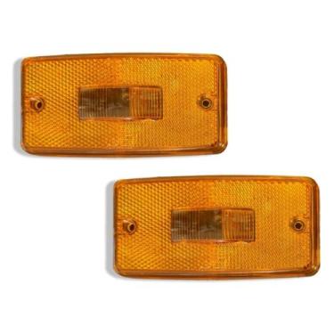 Imagem de 2 Lente Lanterna Lateral Caminhão Carreta Adaptação - Gf0.043