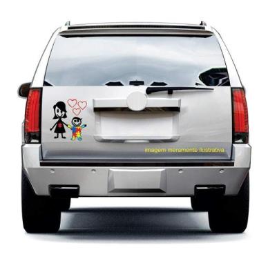 Imagem de Adesivo Para Carro Mãe E Filho Autista - Lojinha Da Luc