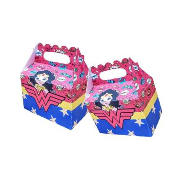 Imagem de Kit 10 Decoração Mulher Maravilha Festa Infantil