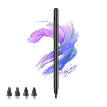 Imagem de Caneta Stylus para Android Touchscreen com 4 pontas POM, canetas stylus digitais ativas Kenkor para iPhone, caneta magnética para tablet compatível com iPhone/Samsung/Huawei/Vivo, escrita e desenho