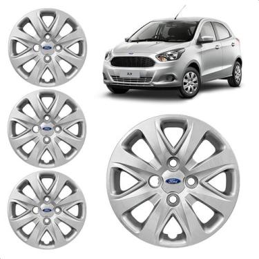 Imagem de Jogo Calota Com Emblema Resinado Ka Aro 14 2014 2015 2016 2017 2018 20