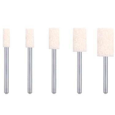 Imagem de Kit 5 Ponta Montada 4 A 10Mm Lã Feltro Haste 3Mm Polimento