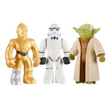 Imagem de COMP Kit 3 Bonecos Elásticos Star Wars Goo Jit Zu  C-3PO + Stormtroope