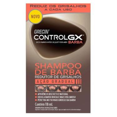Imagem de Shampoo De Barba Grecin Control GX Redutor De Grisalhos 118ml