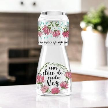 Imagem de Moringa de Vidro com Copo - Florescer