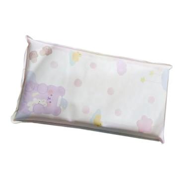 Imagem de aqxreight Travesseiro de Verão Travesseiro de Resfriamento para Calça de Gelo de Gelo Bebendo Coelho Use Quando Use Reus Colowoling Pillownowdodwater Enchimento (Urso roxo)