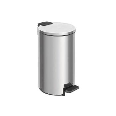 Imagem de Lixeira Tramontina Loop com Pedal 5L Redonda Inox Polido, Inox Polido