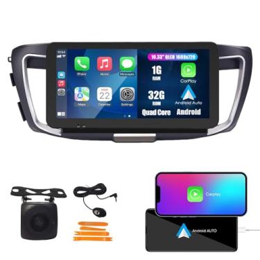 Imagem de KUNFINE 26.2 cm QLED/IPS 1600 x 720 tela sensível ao toque CarPlay e Android Auto Android Autoradio Navegação veicular estéreo multimídia Player GPS Rádio DSP Forhonda Accord 2013-2019