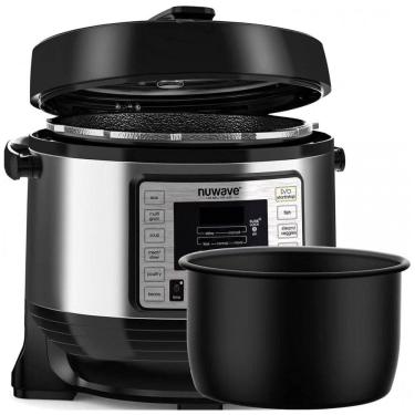 Imagem de Nu Wave Panela de Pressão Elétrica 6L com 11 Predefinições e Painel de Led, 1000W, 110v, NUWAVE 33101, Preto