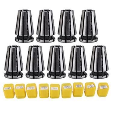 Imagem de QANYEGN 9pcs Collet, ER8 CNC Graving Chuck, Tool de torno de moagem de aço de alta velocidade Tap Tap Chuck para Ferramenta de Folho de Máquina de Gravura CNC