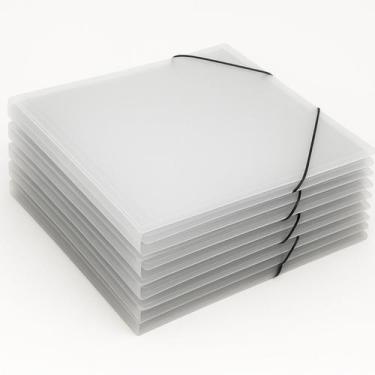 Imagem de Kit C/10 Pasta Aba Elástico Transparente 245x335mm Alt.20mm - Plascony