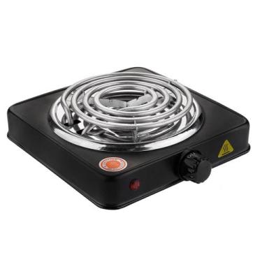 Imagem de Fogão Fogareiro Elétrico 1 boca Portátil Pratico Espiral Camping Lazer