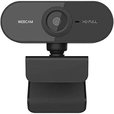 Imagem de Webcam Full HD 1080p com Microfone Embutido – Câmera USB para Computador, Notebook, Aulas Online, Home Office e Videoconferência – Plug & Play