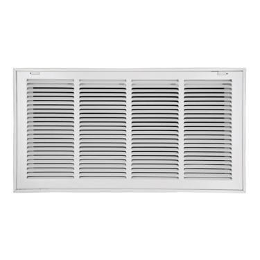 Imagem de Howeall 61 cm L x 30 cm A [Tamanho da abertura do duto] Grade de filtro de ar de retorno de aço - Face/porta removível para filtros de 2,5 cm - Grelha de cobertura de ventilação HVAC - Branca