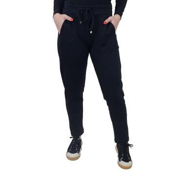 Imagem de Calça Feminina Giraffe Moletom Preta - 32511-Feminino