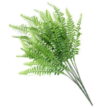 Imagem de Kit 10 Ramos Decoração Arranjo Samambaia 42cm - Gici Decor