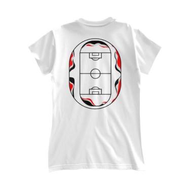 Imagem de Camiseta São Paulo Feminina Zé Carretilha Estádio SPFC, Branco, M