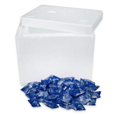 Imagem de Kit Eps 04 Litros ISOPOR Com 50 Unidades +Gelo 15g - Polar Store