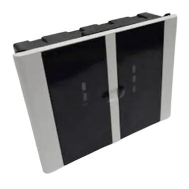 Imagem de Quadro Caixa de Distribuição 12 16 NEMA DIN Disjuntores Embutir (Fumê com barramento)