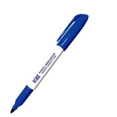 Imagem de Pincel marcador p.quadro bco. azul slim - kaz