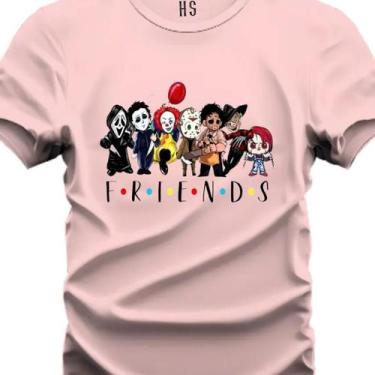 Imagem de Camiseta Personalizada Friends Do Terror - Hs, Rosa, G