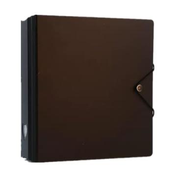 Imagem de A5 fichário de cartão de foto com 25 páginas, 4 bolsos, porta-cartões de foto de 5 x 7 cm, capas para livros, álbum de fotos para mini câmera, impressora, cartão de filme, colecionador (Preto)