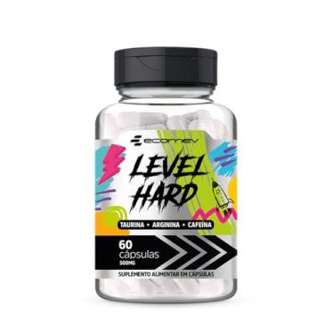 Imagem de Pré Treino Level Hard Cafeina Taurina Arginina 500Mg 60 Cápsulas - Ecomev (1 Unidade)