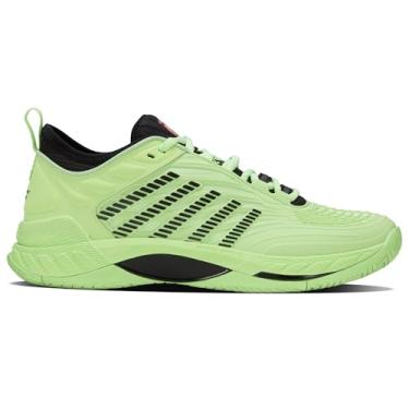 Imagem de K-Swiss Tênis masculino Hypercourt Supreme 2, Verde neon macio/preto/lava neon, 43