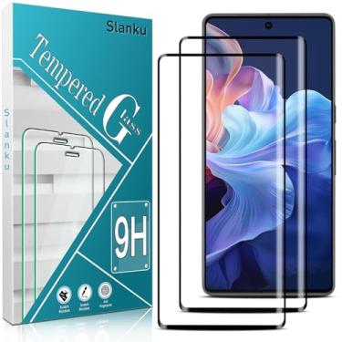 Imagem de Slanku [Pacote com 2 protetores de tela para Google Pixel 7 Pro, curva 3D, vidro temperado totalmente adesivo, compatível com capas, sensibilidade ao toque