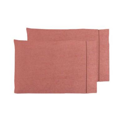 Imagem de Kit 2 Fronhas Avulsa 600 Fios Egípcio Ponto Palito 100% Algodão Hotel 