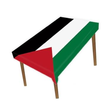 Imagem de Toalha de mesa grande de 1,5 × 2 metros, bandeira palestina de 1,5 x 2 m, para decoração de casa e jantar