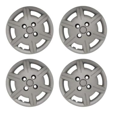 Imagem de Kit 4 Calota Aro 13 Compatível c/Roda Corsa Classic 2012 2015 - Grafite fosco