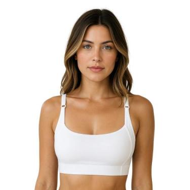 Imagem de Sutiã sem Bojo Microfibra com Alças Reforçada Sustentação Claúdia - Na