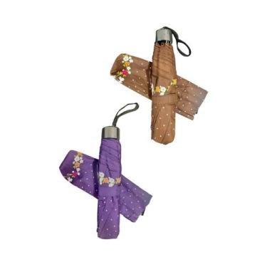 Imagem de Kit 02 Sombrinha Fem Al Super Leve Voyagem Roxo E Mar 3025
