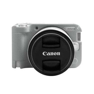 Imagem de Easy Hood Capa R50V, capa protetora de silicone macio para câmera digital Canon EOS R50 V, leve EOS R50V, capa protetora de corpo (cinza)