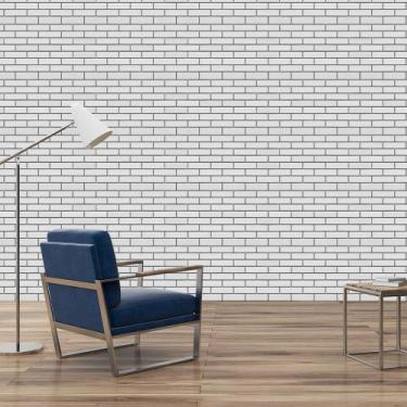 Imagem de Papel de Parede Adesivo - Tijolos Brancos - 065ppp - Allodi