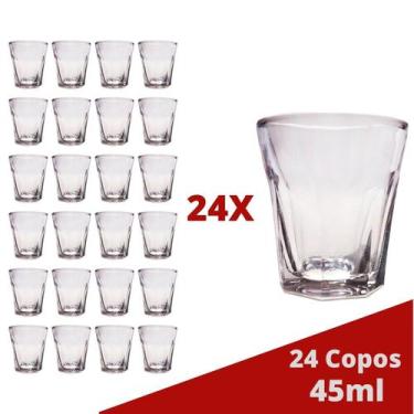 Imagem de Copo Shot Dose 45mL Vidro Cachaça Tequila Vodka Bar  24 un - TODO DIA,